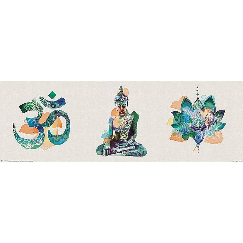 Foto van Pyramid summer thornton yoga triptych poster 91,5x30,5cm