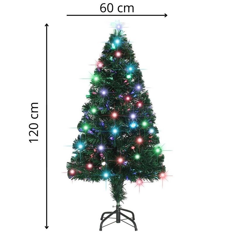 Foto van Kunstkerstboom - met standaard & led - 150 cm