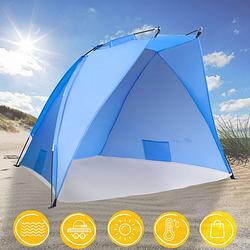 Foto van Tresko- strandtent, pop-up, zonwering windbescherming tent uv-bescherming