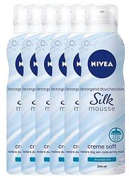 Foto van Nivea silk mousse creme soft voordeelverpakking
