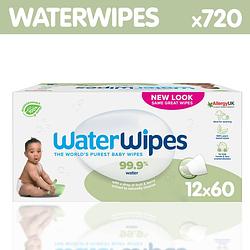 Foto van Waterwipes - snoetenpoetser soapberry - 12 x 60 babydoekjes - 99,9% water *plastic vrij
