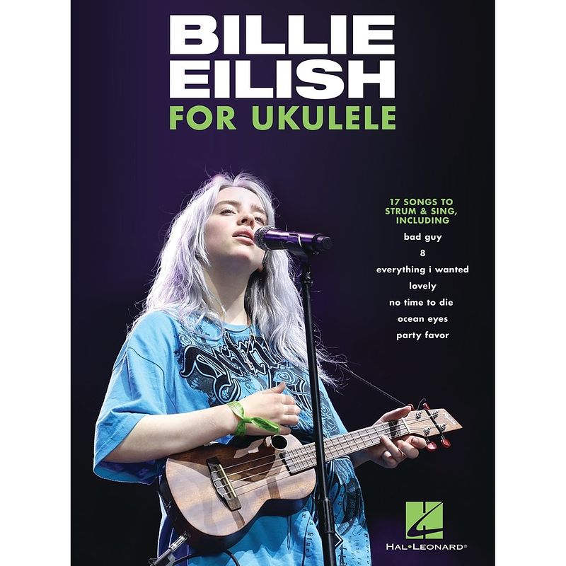 Foto van Hal leonard billie eilish for ukulele songboek voor ukelele