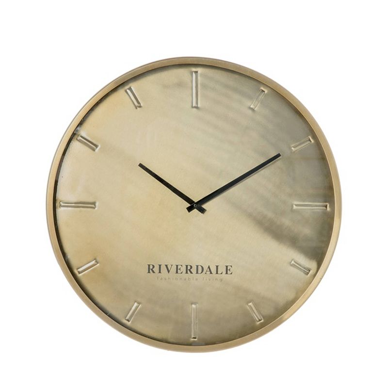 Foto van Riverdale wandklok chuck brons 60cm