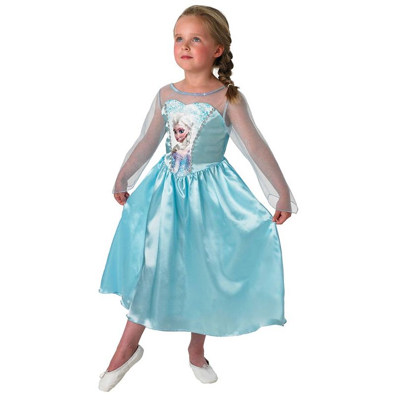 Foto van Disney frozen sneeuwkoningin jurk - maat 122/128