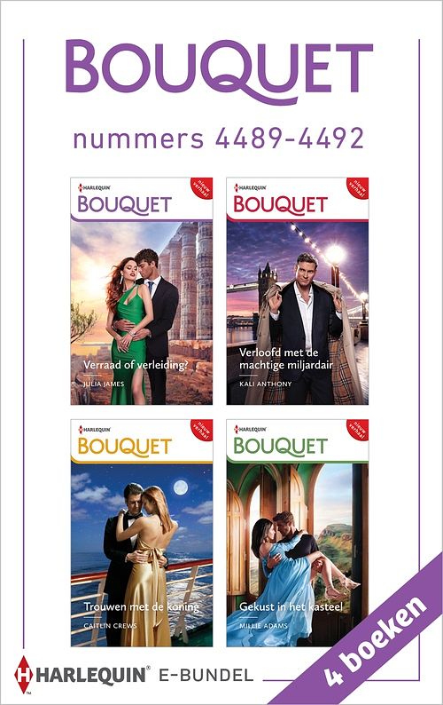 Foto van Bouquet e-bundel nummers 4489 - 4492 - julia james, kali anthony, caitlin crews, millie adams - ebook