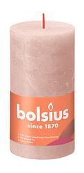 Foto van Bolsius rustiek stompkaars misty pink 130/68