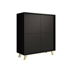 Foto van Meubella dressoir adriano - zwart - 100 cm