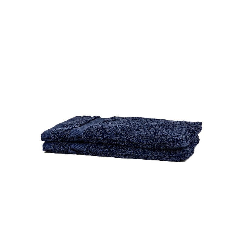 Foto van Presence 2-pack luxe washandjes kleur: navy