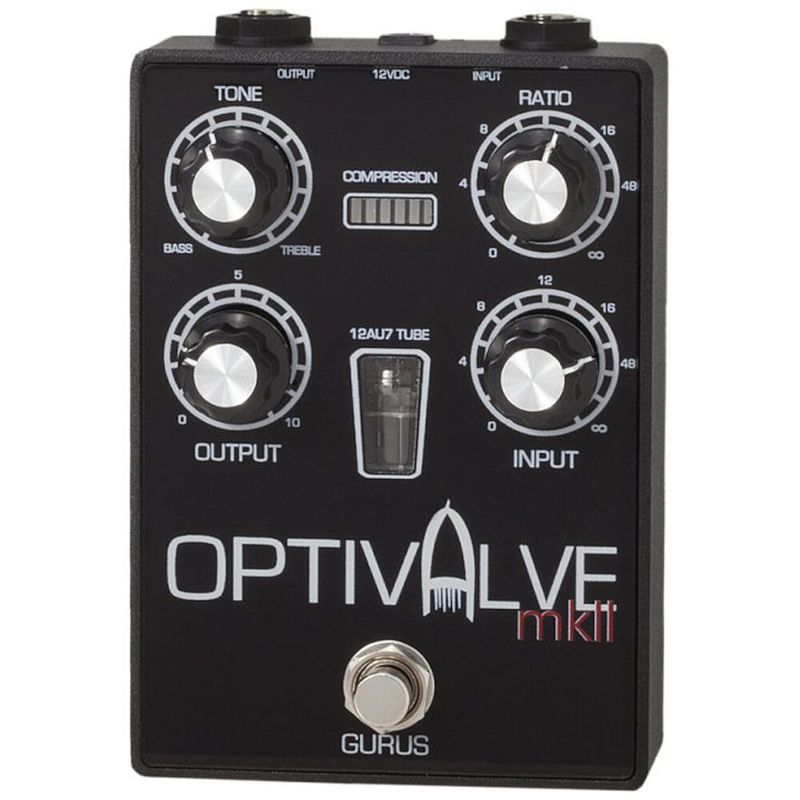 Foto van Gurus optivalve mk ii tube-optical compressor / limiter effectpedaal