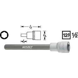 Foto van Hazet 986lg-10 986lg-10 inbus dopsleutel-bitinzet 10 mm 1/2 (12.5 mm)