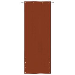 Foto van The living store scherm terracotta 80x240 cm - waterbestendig - uv-bescherming