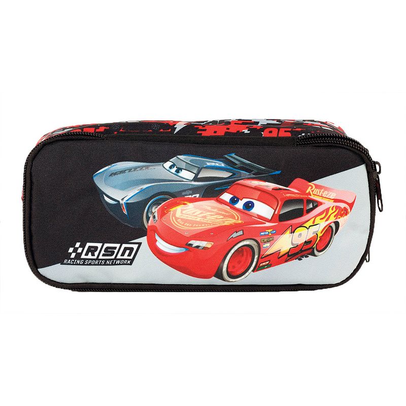 Foto van Disney etui cars junior 23,5 x 10,5 cm polyester zwart/rood