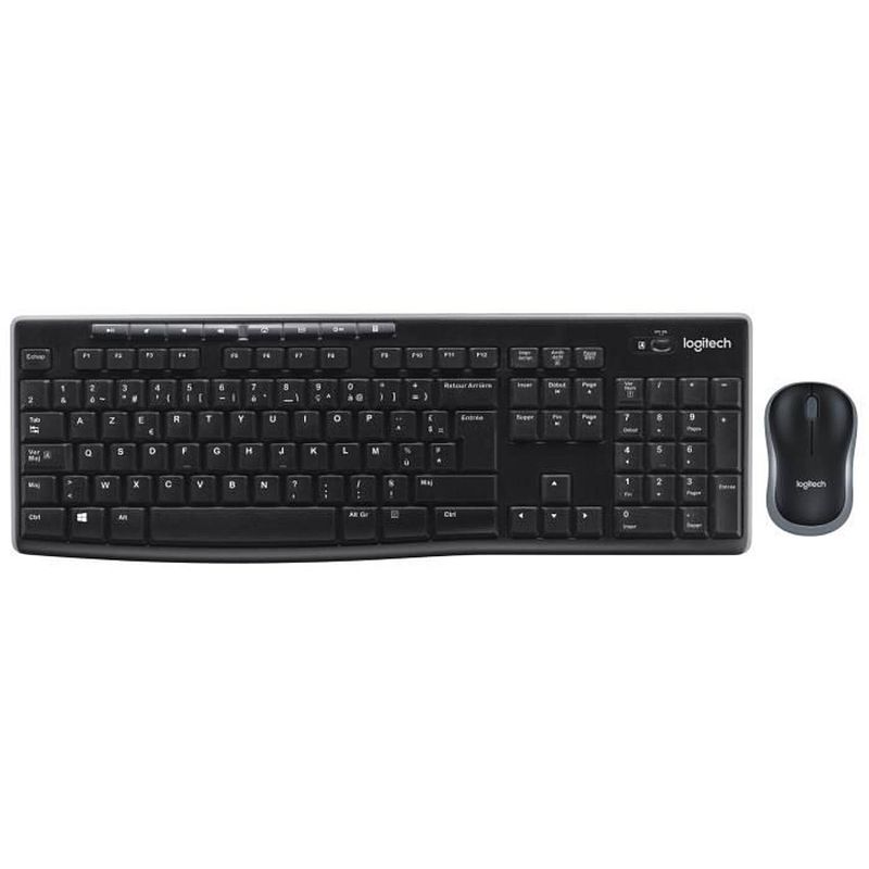 Foto van Logitech mk270 muis-toetsenbordset - draadloos - qwerty