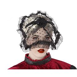 Foto van Halloween/horror verkleed diadeem/tiara/sluier - zombie/heks/lady - kunststof - dames/meisjes - verkleedhoofddeksels