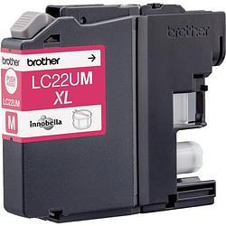 Foto van Brother inktcartridge, 1.200 pagina'ss, oem lc-22um, magenta 5 stuks