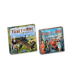 Foto van Ticket to ride spellenbundel - 2 stuks - uitbreidingen - londen & nederland