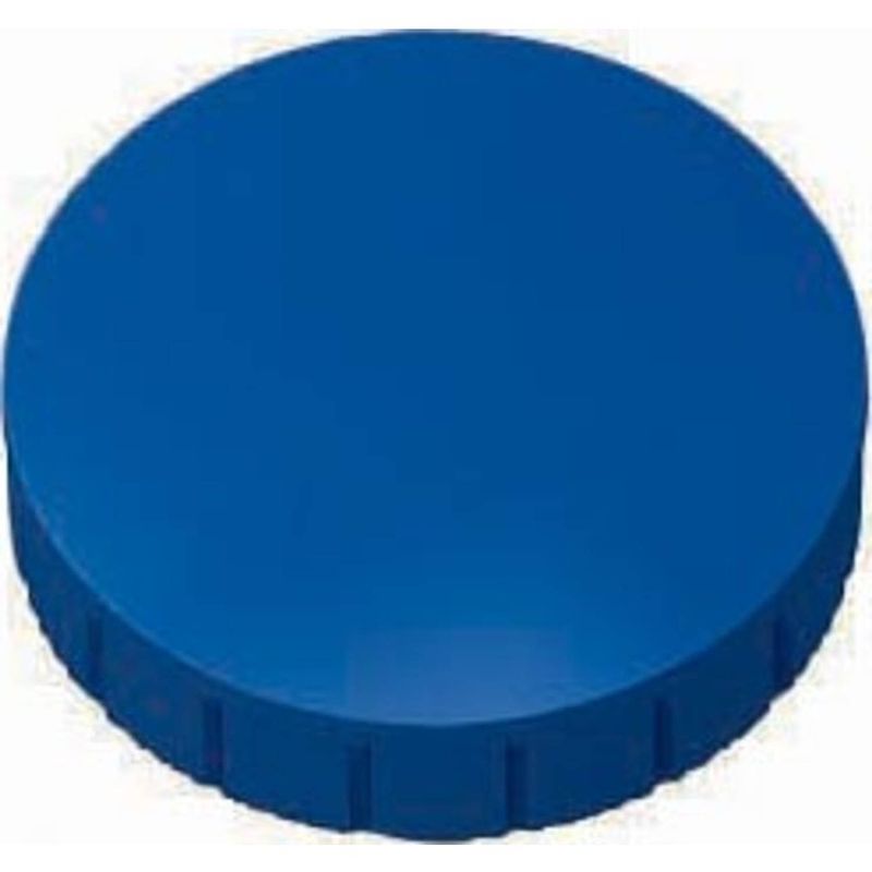 Foto van Maul magneet maulsolid, diameter 32 x 8,5 mm, blauw, doos met 10 stuks