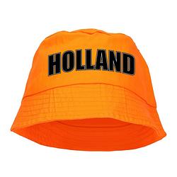 Foto van Holland supporter vissershoedje / hoedje oranje voor koningsdag en ek / wk fans - verkleedhoofddeksels