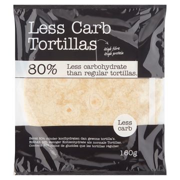 Foto van Less carb tortillas 160g bij jumbo