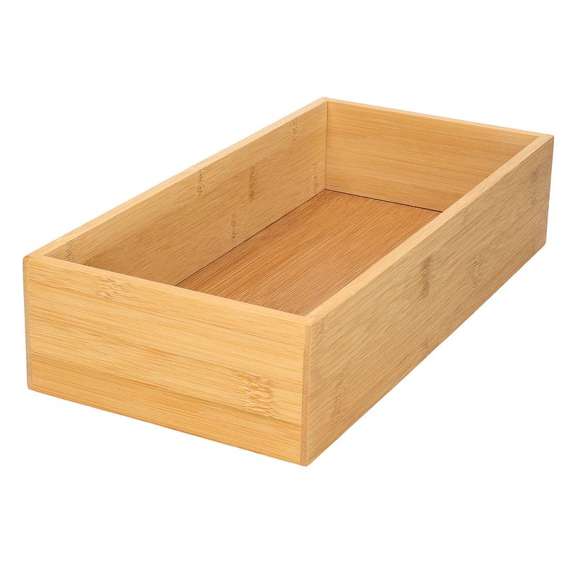 Foto van Kast/lade/make-up sorteer organizer bamboe hout bakje 15 x 30.5 x 6.5 cm - make-up dozen