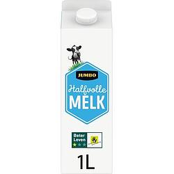 Foto van Jumbo halfvolle melk met 1 ster beter leven keurmerk 1l