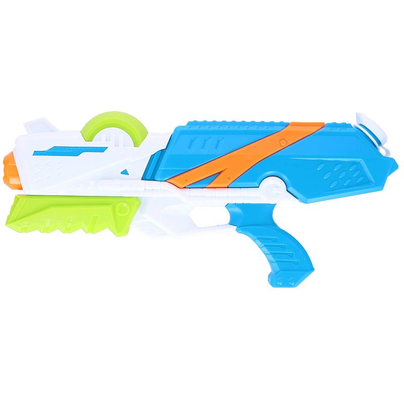 Foto van 1x waterpistolen/waterpistool wit/blauw van 41 cm kinderspeelgoed - waterpistolen