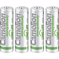 Foto van Camelion alwaysready solar oplaadbare aa batterij (penlite) nimh 600 mah 1.2 v 4 stuk(s)