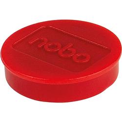 Foto van Nobo magneten voor whiteboard diameter van 32 mm, pak van 10 stuks, rood