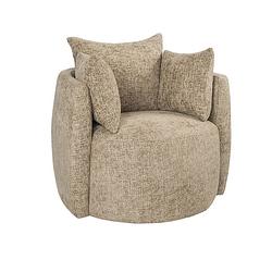 Foto van Bronx71 fauteuil ruby chenille stof taupe.
