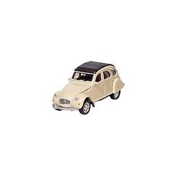 Foto van Welly metalen citroen 2cv: 7,6 cm beige