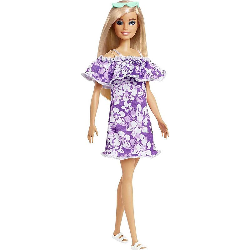 Foto van Barbie tienerpop malibu meisjes 29 cm paars