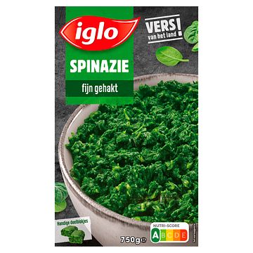 Foto van Iglo spinazie fijn gehakt 750g bij jumbo