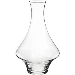 Foto van Wijn karaf/decanteer kan 1,65 liter van glas met taps toelopende hals - decanteerkaraf