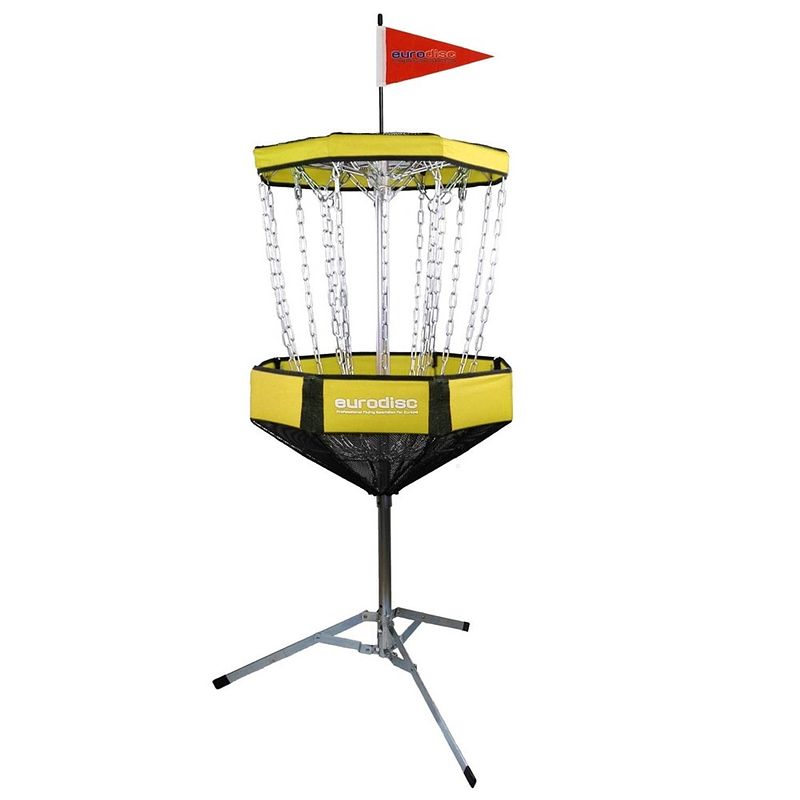 Foto van Eurodisc disc golf basket chainwalker 1.8 140 cm geel