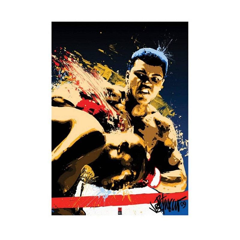 Foto van Pyramid muhammad ali sting petruccio kunstdruk 60x80cm