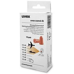 Foto van Uvex 2112131 com4-fit oordoppen 33 db eenmalig gebruik 15 paar