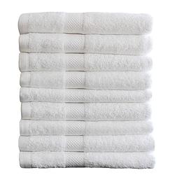 Foto van Katoenen handdoeken hotelkwaliteit - 9 pack - 50 x 100 cm - wit
