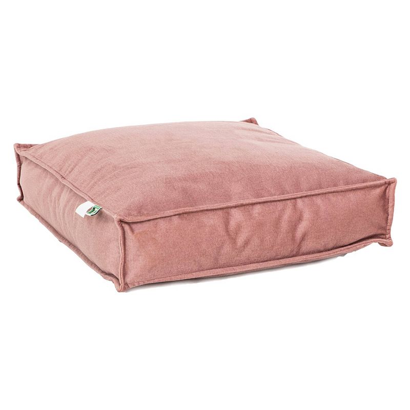 Foto van 2l home & garden loungekussen velvet oud roze - 60 x 60cm