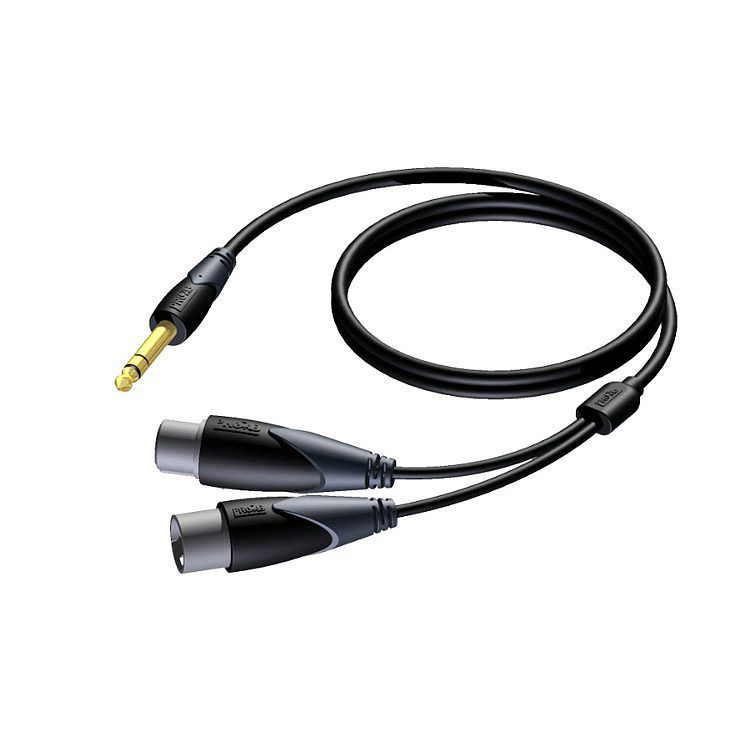 Foto van Procab cla709 classic xlr male/female - jack male stereo 3m