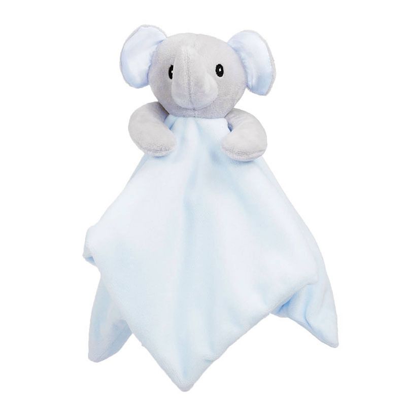 Foto van Soft touch knuffeldoekje olifant 36 cm blauw