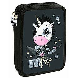 Foto van Arditex etui unirock junior 20 x 14 cm polyester zwart 27-delig