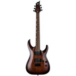 Foto van Esp ltd h-200fm dark brown sunburst elektrische gitaar