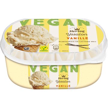 Foto van Hertog ijssalon vanille vegan 900ml bij jumbo