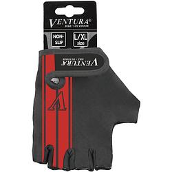 Foto van Ventura fietshandschoenen lycra zwart/rood maat l/xl