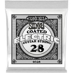 Foto van Ernie ball 0328 .028 slinky coated nickel wound losse snaar voor elektrische gitaar