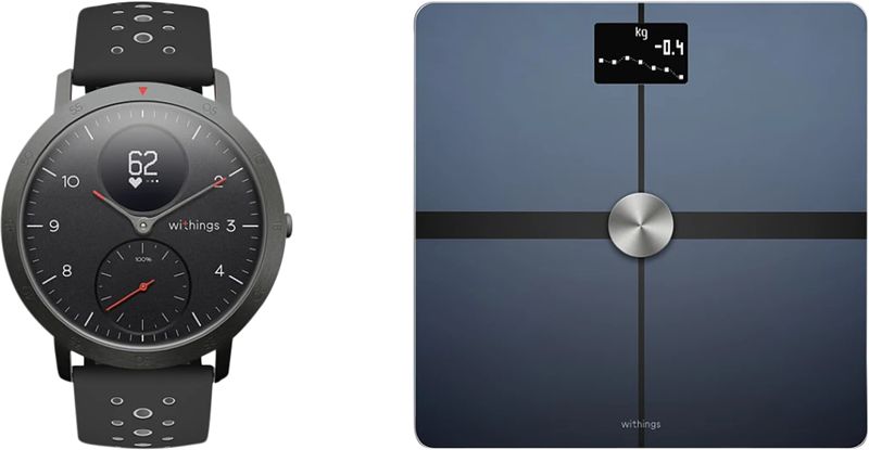 Foto van Withings steel hr sport zwart + withings body + zwart