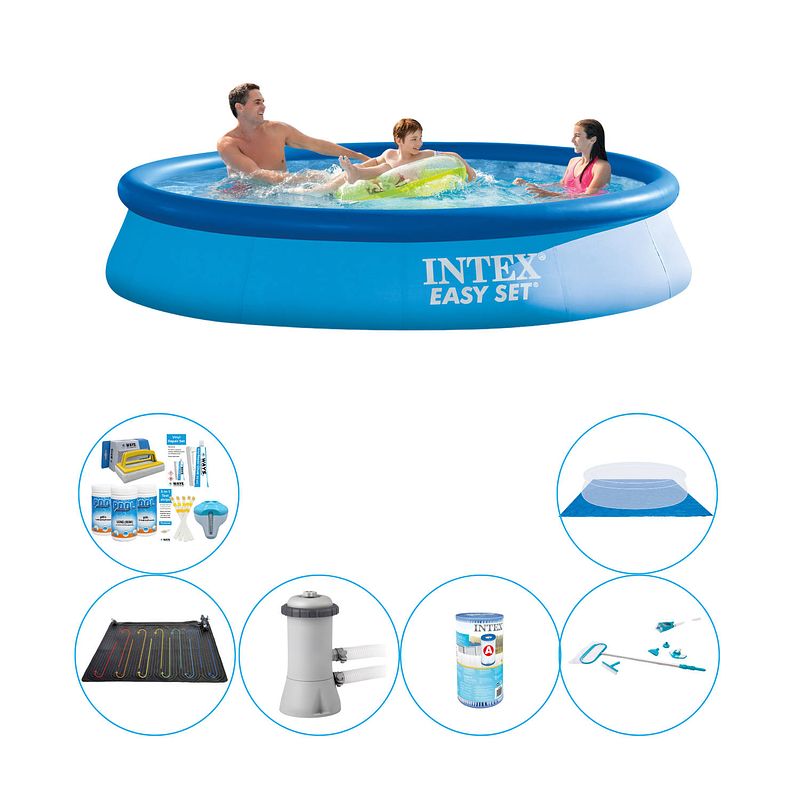 Foto van Zwembad deal - 7-delig - intex easy set rond 366x76 cm