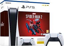 Foto van Playstation 5 disc edition + marvel's spider-man 2 + extra controller wit