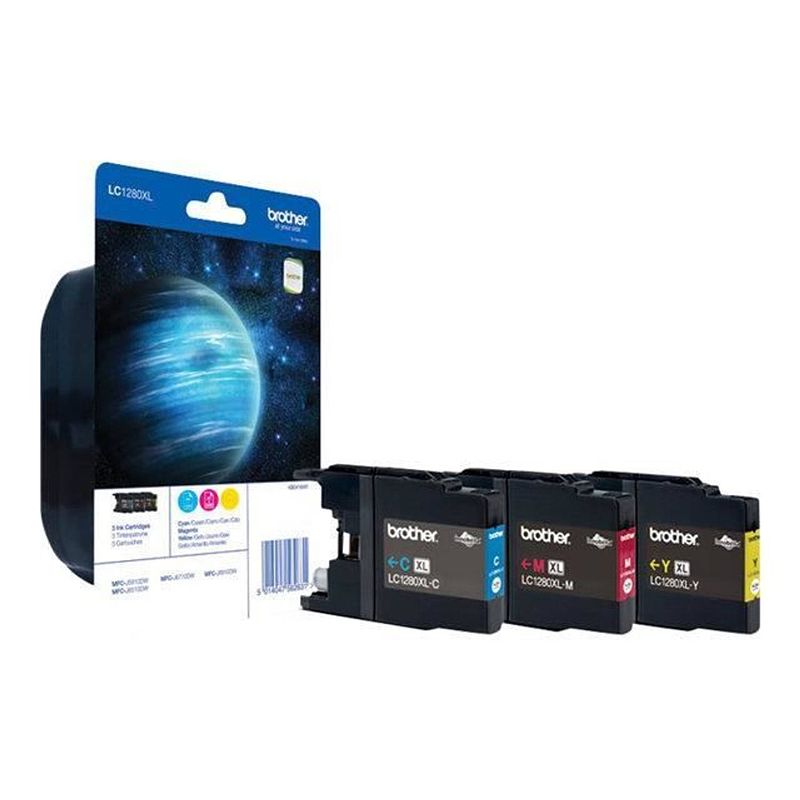 Foto van Brother lc-1280xl rainbow pack kleur cartridge