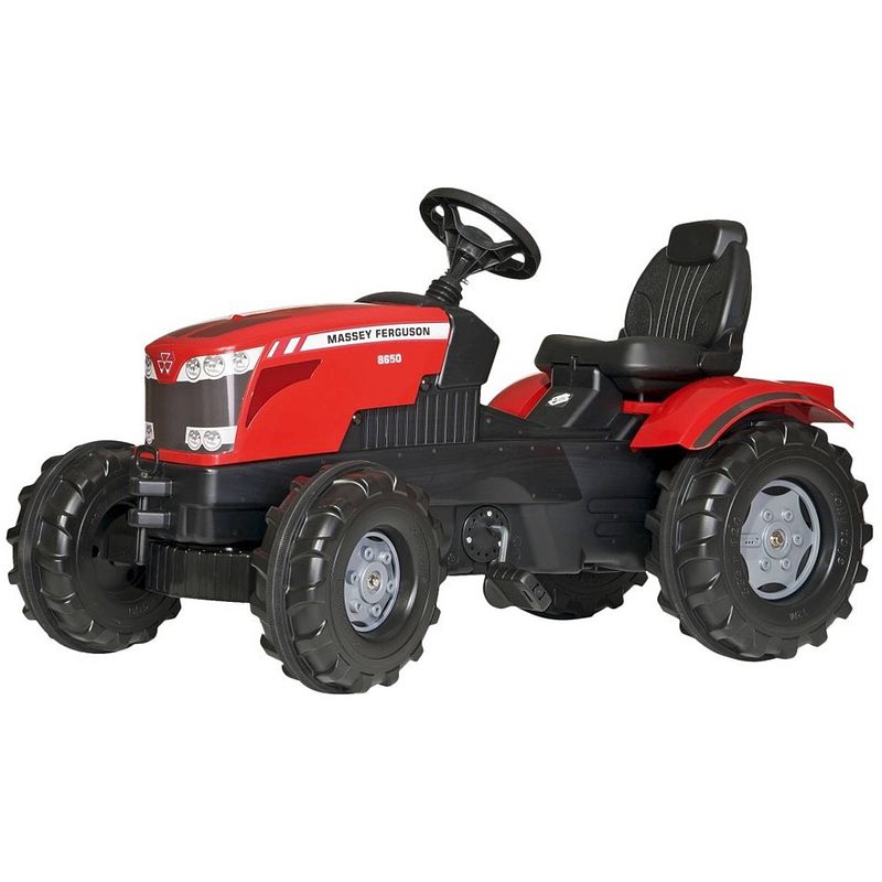 Foto van Rolly toys traptractor rollyfarmtrac mf8650 rood/zwart